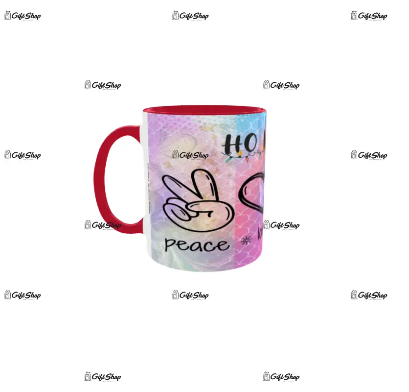 Ho ho ho pace love santa, cana ceramica, 330ml, model cgs1775